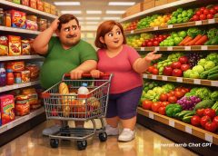 consumidors en super (imatges de chat gpt)