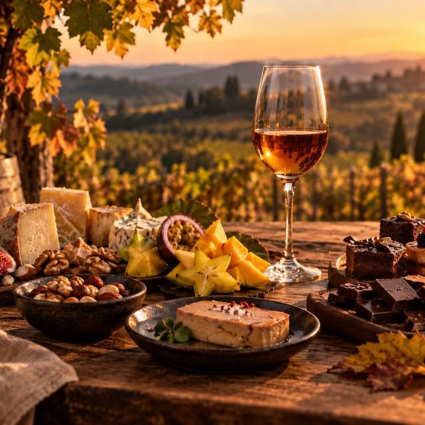 Tast de vins dolços a la tardor